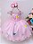 VESTIDO INFANTIL DE FESTA LUXO JARDIM ROSA - Imagem 1
