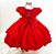 VESTIDO DE FESTA VERMELHO APLIQUE FLOR - Imagem 2