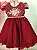 VESTIDO DE FESTA VERMELHO BORDADO DOURADO - Imagem 5