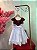 VESTIDO DE FESTA MARSALA COM BRANCO - Imagem 5
