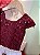 VESTIDO DE FESTA MARSALA COM BRANCO - Imagem 3