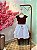 VESTIDO DE FESTA MARSALA COM BRANCO - Imagem 6