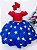 Vestido Infantil Temático Mulher Maravilha com Cinto de Pérolas - Imagem 1