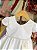Vestido Branco Pérolas Batizado - Imagem 3