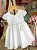 Vestido Branco Pérolas Batizado - Imagem 6