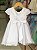 Vestido Branco Pérolas Batizado - Imagem 8
