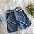 Bermuda Infantil Azul Jeans com cinto - Imagem 2