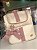 Mochila Luxo Bege Pingente Rose - Imagem 2