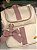 Mochila Luxo Bege Pingente Rose - Imagem 3