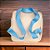 Mochila Luxo Bege Pingente azul Bebê - Imagem 2