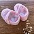 Sapatinho de Tricô Baby Rosa Pérolas - Imagem 2