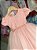 Vestido de Festa Rose Peito de Renda com Strass - Imagem 5