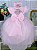 Vestido Rosa Jardim Aplique borboletas - Imagem 5
