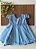 Vestido Baby Azul bebê de Renda - Imagem 2