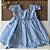 Vestido Baby Azul bebê de Renda - Imagem 1