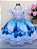 Vestido Infantil Temático Festa Frozen Floco de Gelo - Imagem 1