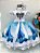 Vestido Infantil Temático Festa Frozen Floco de Gelo - Imagem 2
