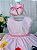 Vestido Infantil Princesas Rosa Strass - Imagem 2