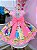 Vestido Infantil Princesas Rosa Disney - Imagem 3