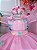 Vestido Infantil Rosa Jardim Encantado Borboletas e Flores Pérolas - Imagem 2