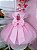 Vestido Infantil Rosa Jardim Encantado Borboletas e Flores Pérolas - Imagem 3