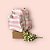 Mochila Luxo Listras Rosa - Imagem 3