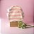 Mochila Luxo Listras Rosa - Imagem 1