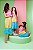 Vestido Xadrez Mãe e Filha Collors Rosa - Imagem 5