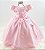 Vestido Jardim Encantado borboletas Rosa Nervuras - Imagem 1