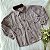 Camisa Xadrez Vinho Linho M. Longa - Imagem 1
