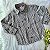 Camisa Xadrez Preta Linho M. Longa - Imagem 1