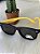 OCULOS DE SOL SILICONE OCASIONAL  AZUL ESCURO C/ AMARELO - Imagem 1