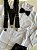 Conjunto Social Infantil Branco com Preto Longo no Linho - Imagem 5