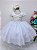 Vestido Infantil Off Saia Branca - Imagem 1