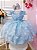 Vestido Infantil Frozen Princesas Apliques - Imagem 1