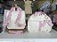 Kit Bolsa Maternidade com mochila Premium Bege com Rosa - Imagem 9