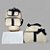 Kit Bolsa Maternidade com Mochila Premium Bege com Marinho - Imagem 1