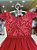 Vestido de Festa Vermelho Renda Luxo - Imagem 2