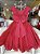 Vestido de Festa Vermelho Renda Luxo - Imagem 3