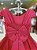 Vestido de Festa Vermelho Renda Luxo - Imagem 4