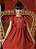 Vestido Malu Bordado Vermelho - Imagem 1