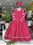 Vestido Infantil Pink Bordado Margarida - Imagem 2