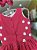 Vestido Infantil Pink Bordado Margarida - Imagem 3