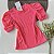 Blusa Manga Princesa Cotelê Pink Neon - Imagem 1
