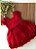 Vestido Baby Vermelho Renda com Pérolas - Imagem 1