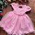 Vestido Baby Rosa de Renda e Tule - Imagem 5