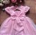 Vestido Baby Rosa de Renda e Tule - Imagem 6