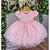 Vestido Baby Rosa de Renda e Tule - Imagem 1