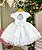 Vestido Infantil de Luxo Branco noivinha batizado - Imagem 3