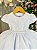 Vestido Infantil de Luxo Branco noivinha batizado - Imagem 2